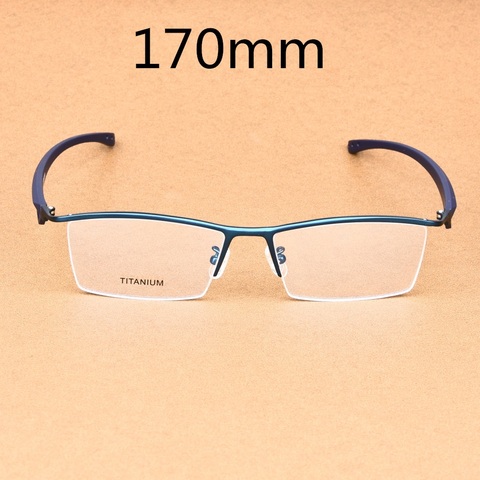 Vazrobe-lunettes pour hommes, lunettes surdimensionnées de 170mm, en titane, monture, Prescription sans bords, énorme, pour grands visages ► Photo 1/6