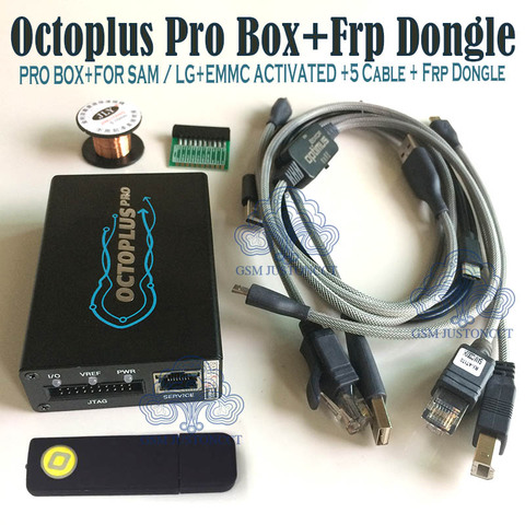 Octoplus Pro Box + câble + jeu d'adaptateur + clé Octoplus FRP (activé pour Samsung + LG + eMMC/JTAG) 2022 Original nouveau ► Photo 1/6