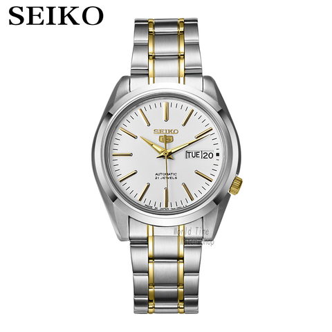 Seiko montre hommes 5 montre automatique haut de gamme marque de luxe étanche Sport horloge montre-bracelet hommes montres ensemble relogio masculino SNKL15 ► Photo 1/6