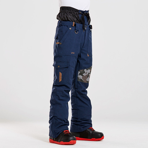 Pantalon de Ski Double simple pour hommes, imperméable, garde-taille chaud, nouvelle Version coréenne, livraison gratuite ► Photo 1/1