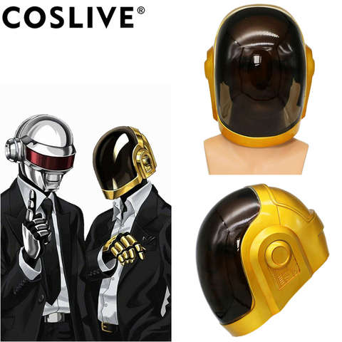 Coslive Daft Punk Casque Masque Cosplay PVC Pleine Tête Masque Halloween Costume Fantaisie Accessoires Réplique Daft Punk Cosplay Masque Pour adultes ► Photo 1/6