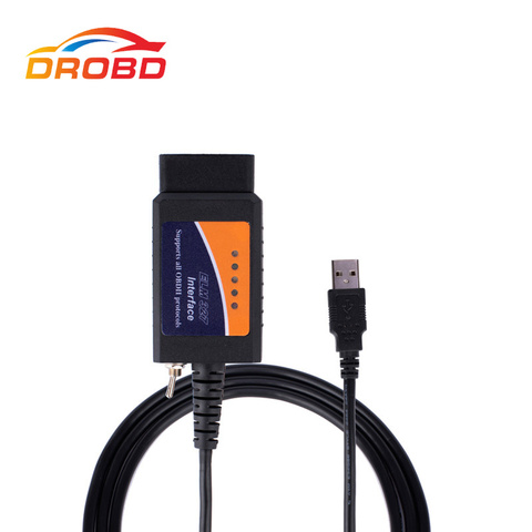 Outil de Diagnostic V1.5 ELM327 USB avec commutateur FTDI FT232RL + 2480 puce modifiée FTDI puce OBD2 Forscan ELMconfig HS-CAN / MS-CAN OBD ► Photo 1/6