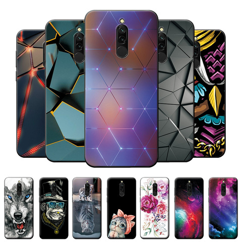 Étui en Silicone souple pour Redmi 8, 6.22 pouces, housse de protection en TPU, motif Cool à la mode ► Photo 1/6