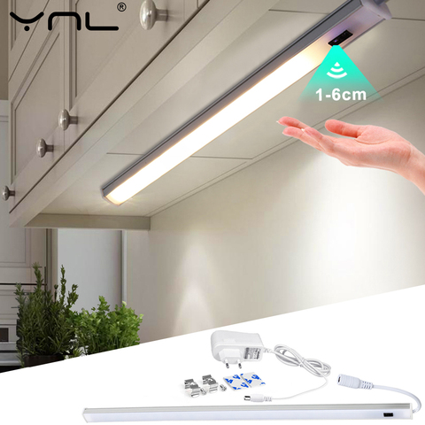 LED armoires de cuisine lumières intérieur chambre armoire placard capteur de mouvement lampes Smart Tube DC 12V 30/40/50cm EU Plug placard lumières ► Photo 1/6