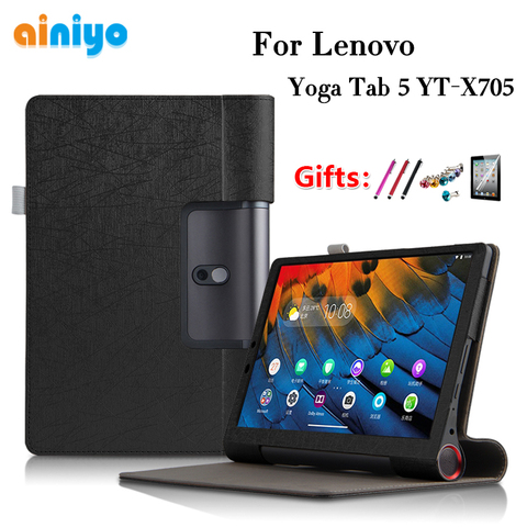 Étui de protection pour tablette Lenovo Yoga Tab 5, YT-X705F pouces, 10.1, housse + film cadeaux ► Photo 1/5