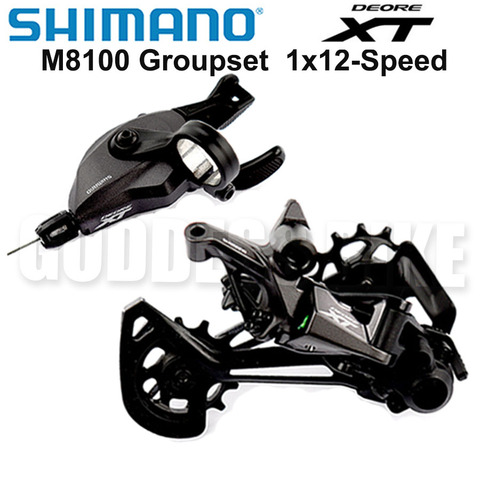 Shimano DEORE XT M8100 groupe VTT groupe 1x12-Speed original SL + RD M8100 dérailleur arrière m8100 manette de vitesse levier ► Photo 1/3