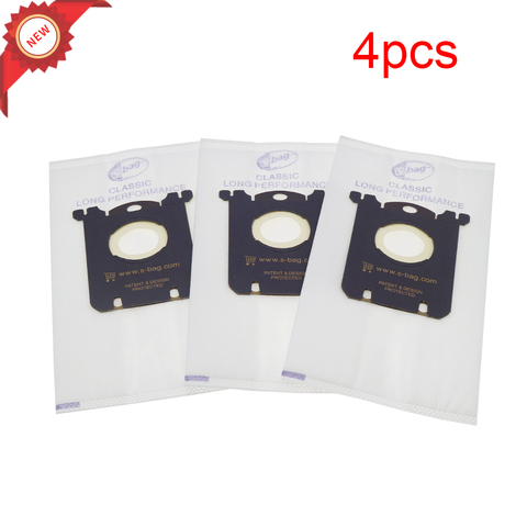 Sac d'aspirateur pour Philips, lot de 4 pièces, pour aspirateur et aspirateur, compatible avec les modèles FC8202 FC8204 FC9087 FC9088 HR8354 HR8360 HR8378 HR8426 HR8514 ► Photo 1/6