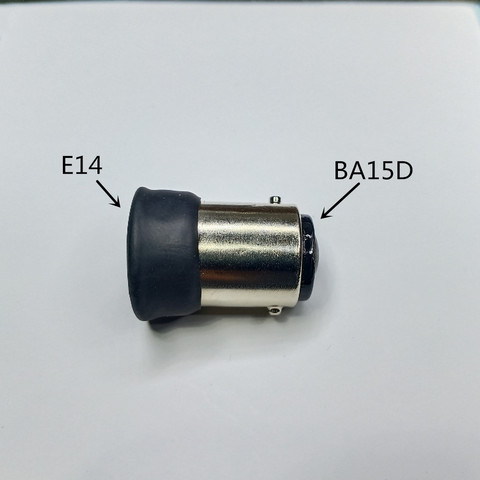 Support de lampe de conversion B15D à E14 B15D BA15D tourner E14 support de lampe B15-E14 base de lampe onduleur ba15 à e14 ► Photo 1/3