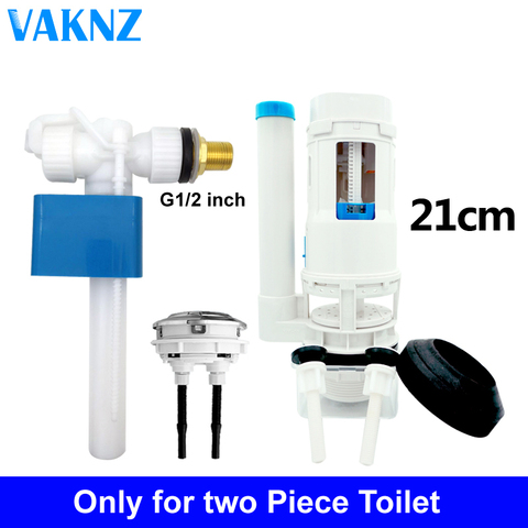 Vaknz Pro Valve d'admission latérale, 1/2 ou 3/8 pouces, kit de réparation de toilettes à double chasse, câble de ligne connecté ► Photo 1/6