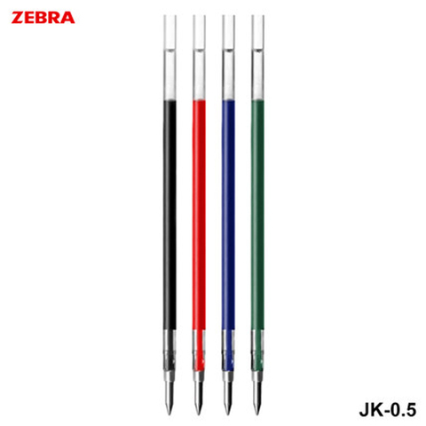 Recharges de JK-0.5 zèbre pour stylo Gel zèbre SJ3 Sarasa 3, J3J2, J4J1 0.5mm-4 couleurs (noir, rouge, bleu, vert) au choix ► Photo 1/6