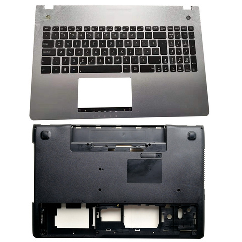 Repose-paume avec clavier/coque de fond rétroéclairé pour ordinateur portable, pour ASUS N56 N56V N56VM N56VZ N56SL N56DP N56JK N56JR N56VB N56VJ N56VV ► Photo 1/6