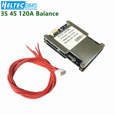 BMS 3S 4S Balance 120A 12.6V/16.8V 18650 carte de Protection de batterie Li-ion/LiFePo4 Ups onduleur, moto, voiture ► Photo 1/5