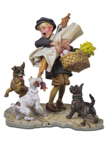 Kit de figurines en résine pour chien, 1/32 54mm, modèle gk Miniature, non peint ► Photo 1/1