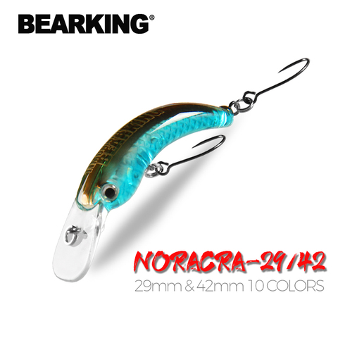 BEARKING-leurre méné rigide pour la pêche en eau douce, appât artificiel Wobbler pour la truite, crackbait, 29mm, 42mm ► Photo 1/6