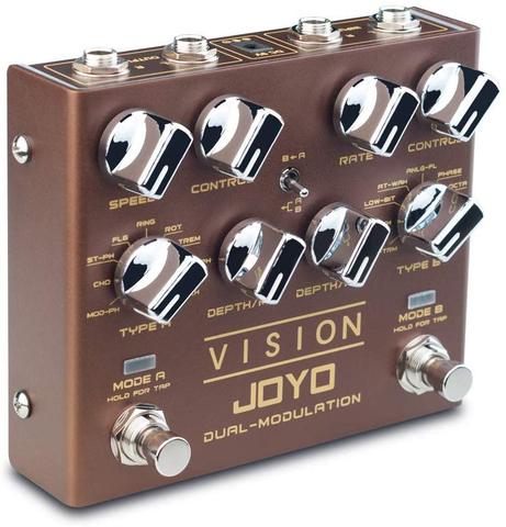 JOYO – pédale de guitare multi-effets R-09 Vision, neuf effets, Modulation double canal, Support de pédale, entrée et sortie stéréo, True Bypass ► Photo 1/5
