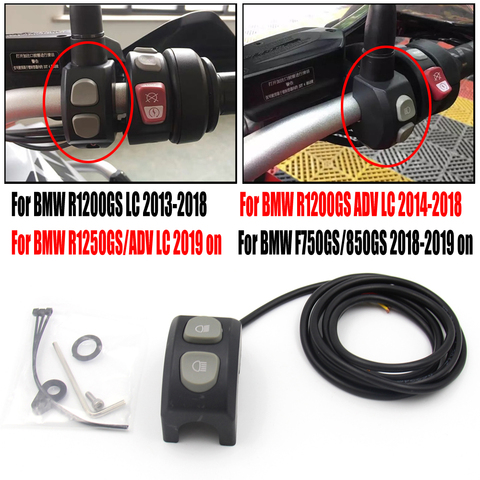 Câblage de feux antibrouillard à LED pour BMW R1200GS R1250GS / ADV F750GS F850GS R 1200 GS, interrupteur marche/arrêt, utiliser le relais intelligent ► Photo 1/6