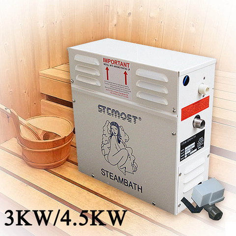 3KW 4.5kw générateur de vapeur pour douche 220V 380V maison Machine à vapeur Sauna bain SPA douche à vapeur avec contrôleur numérique ► Photo 1/6