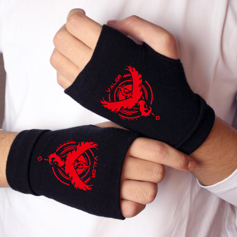Poke GO – mitaines de poignet en coton, gants tricotés, chauds, demi-doigts, accessoires Cosplay, cadeau d'hiver ► Photo 1/6