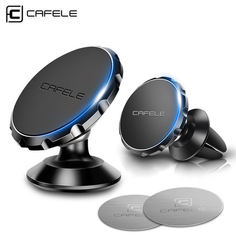 CAFELE support pour voiture de téléphone magnétique pour votre téléphone portable aimant prise d'air support de cellule 360 degrés GPS support smartphone support ► Photo 1/6