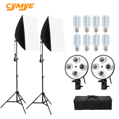 Cymye – Kit de Studio Photo EC01, 8 LED 24w, pour éclairages photographiques, appareil Photo et accessoires Photo ► Photo 1/6