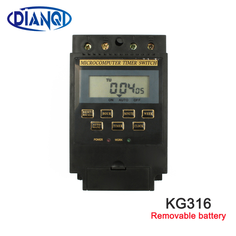 Minuterie électronique intelligente KG316 10A, Programmable, minuterie relais, contrôleur AC 220V ► Photo 1/6