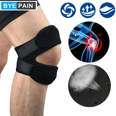 BYEPAIN – sangle de genou réglable pour la course, le basket-ball, le sport, les Squats, la déchirure du ménisque, l'arthrite, l'acl, 1 pièces ► Photo 1/6