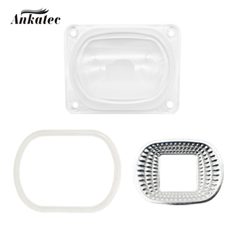 Kit d'ombrage LED lentilles pour puces COB LED, objectifs de PC + réflecteurs + anneau en silicone, à monter soi-même en éclairage LED ► Photo 1/6