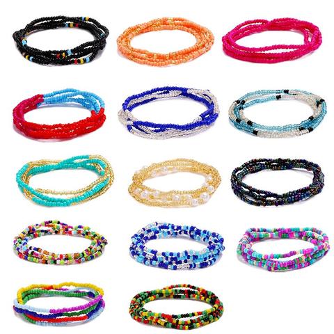Chaîne de taille de Style bohémien pour femmes, 1 pièce, perles créatives décoratives pour la taille, bijoux pour le ventre, accessoires de bijouterie ► Photo 1/6