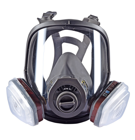 Masque à gaz avec respirateur, pièces complètes, filtres 3M, 6800, protection industrielle chimique, pulvérisation, peinture, soudage, laboratoire, anti-poussière, 6001 ► Photo 1/6