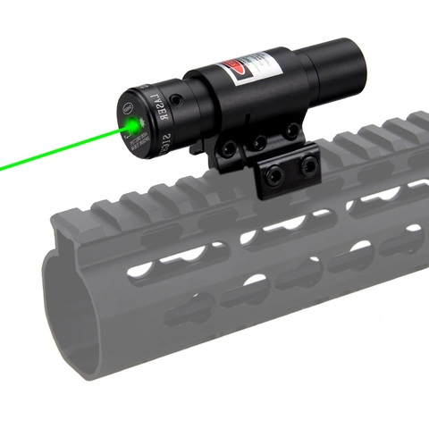 Lunette de visée Laser tactique à points rouge/vert, fusil à Air comprimé Weaver, Rail de montage Picatinny réglable 11/20mm pour la chasse Airsoft ► Photo 1/1