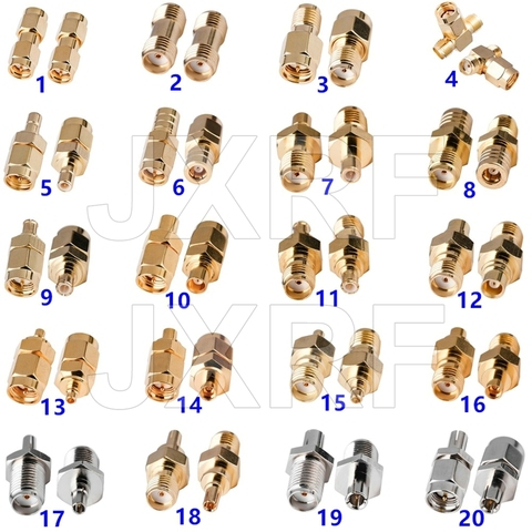1 PIÈCES SMA À SMA SMB MCX MMCX CRC9 TS9 Adaptateur femelle mâle Connecteur RF ► Photo 1/6