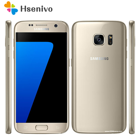 Samsung Galaxy S7 Quad Core 5.1 pouces 4G RAM 32G ROM LTE 4G 12MP caméra 3000mAh 1440x2560 téléphone Mobile Android débloqué d'origine ► Photo 1/6