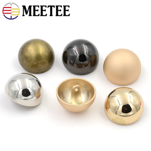 Meetee – boutons métalliques 15-25mm, 20 pièces, tige ronde décorative pour manteau chemise pull couture vêtements accessoires matériaux de bricolage ► Photo 1/1