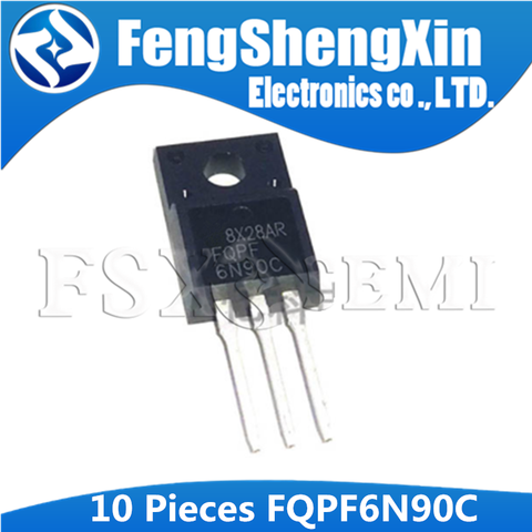 MOSFET n-channel 6N90C TO-TO-220F TO220F 6N90, 10 pièces, 220 ► Photo 1/1
