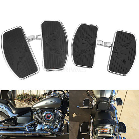 Moto avant arrière large pied pilote repose-pied planchers pour Honda Shadow pour Yamaha Dragstar pour KAWASAKI Vulcan ► Photo 1/6