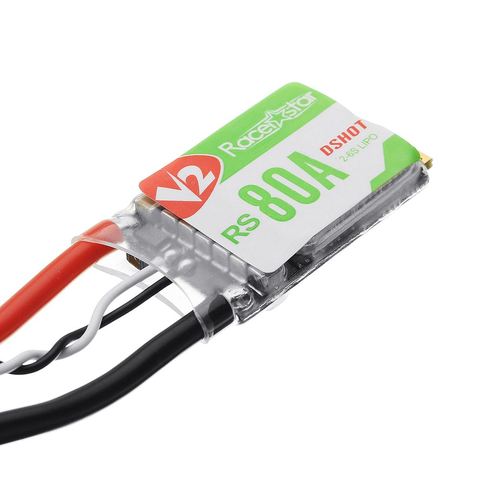 Racerstar RS80A V2 80A BLheli_S BB2 2-6S DShot600 Prêt ESC Sans Balais Intégré LED RVB pour les Modèles RC Multicopter Cadre BRICOLAGE Partie ► Photo 1/5