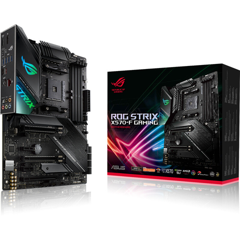 ASUS-carte mère ROG STRIX X570-F pour ordinateur de bureau GAMING, prise X570, AM4 DDR4, usb 2.0, 128 go, HDMI B450, M.2, nouveau ► Photo 1/1