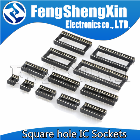 10 pcs/lot DIP socket IC base de puce de prise directement dans la base 6pin 8pin 14pin 16pin 18pin 20pin 24pin 28pin prises soket ► Photo 1/4