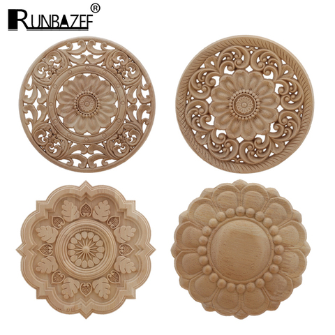 Décoration de coin de la maison, appliques en bois, décoration de la couronne de Rose Antique, accessoires de décoration moderne, pour la maison, armoire ou fenêtre ► Photo 1/6