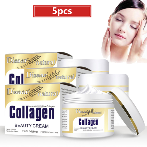 5 pièces/lot Anti-rides coréen crème collagène puissance crème de levage 80g crème pour le visage soins de la peau blanchissant hydratant ► Photo 1/6