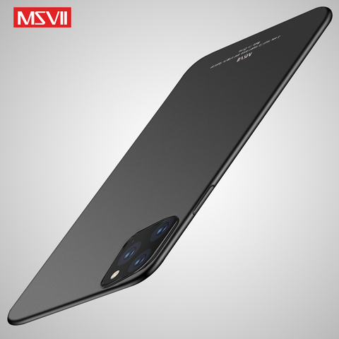 Msvii – Coque givrée pour iPhone, compatible modèles 11 Pro Max, X, Xr, Xs Max, 12 Mini Pro ► Photo 1/6