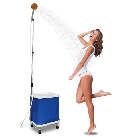 Douche Portable pliable chauffante pour Camping voyage randonnée escalade pique-nique, douche à usage multiple lisse ► Photo 1/6