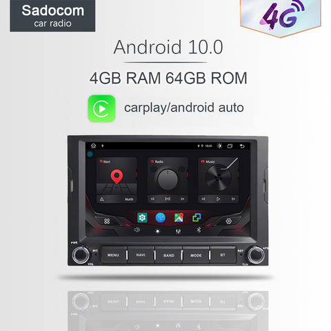 Autoradio Carplay Android 10.0, 6 go/128 go, DSP, 4G LTE, GPS, lecteur DVD, pour voiture PEUGEOT 3008, 5008, Partner, citroën Berlingo (2010-2016) ► Photo 1/6