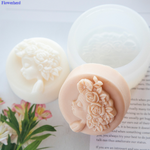 Fleur fée bricolage savon fait à la main Silicone moule chocolat gâteau Silicone moule salle de bain fournitures savon faisant ensemble gâteau décors ► Photo 1/5