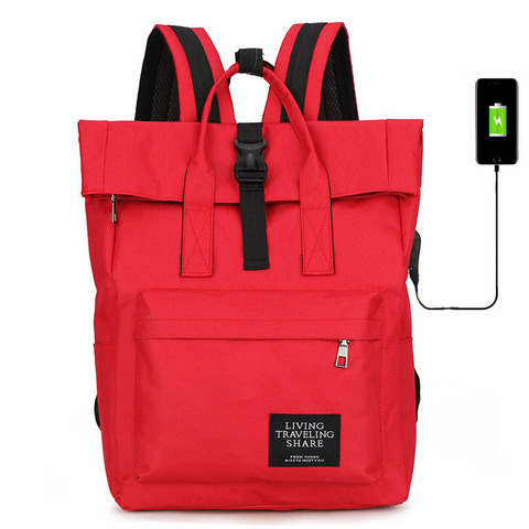 Crossten – sac à bandoulière pour ordinateur portable 15 pouces, sac à dos en toile pour femmes, sac de voyage avec Port de chargement USB ► Photo 1/6