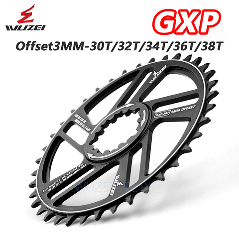 WUZEI – plateau de vtt 30/32/34/36/38/40/42T, 3/6 degrés, couronne, pour Sram 11/12S NX GX GXP, pédalier ► Photo 1/6