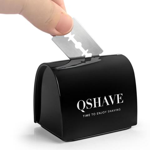 QSHAVE Lame Élimination Cas Banque de Stockage Sécurisé pour Utilisé Lames de Rasoir de Sécurité Ménage Safe Guard ► Photo 1/6