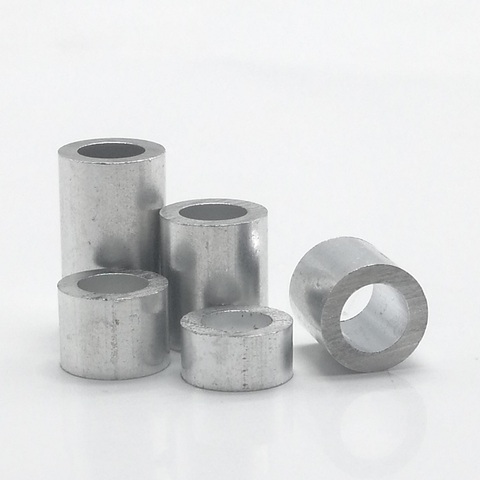 Rondelle ronde creuse en aluminium, 10-20 pièces/lot M3 M4 M5 M6, sans filetage, entretoise d'épaisseur 2/3/4/5/6/8/10/12mm ► Photo 1/1