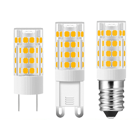 Céramique, lumière, LED G9 G4 E14 lumière LED AC 220V 3W 5W 7W 9W 12W 15W 18W LED ampoule maïs, SMD 2835, lampe pour lustre cristal, 1 pièce ► Photo 1/6