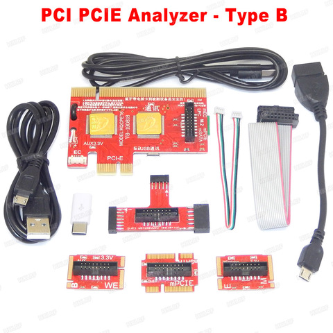 Carte de testeur d'analyseur de Diagnostic de carte mère d'ordinateur d'usb/PCI/PCIE/MiniPCIE/LPC/EC pour l'ordinateur portable/ordinateur de bureau et téléphone portable ► Photo 1/6